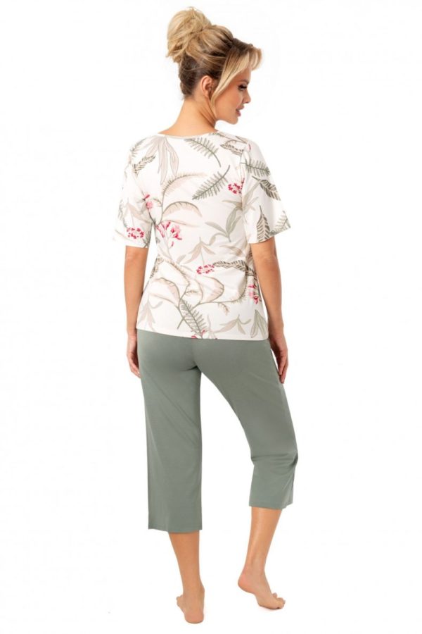 Beige Pyjama in Women`s Pyjamas, Sleepwear Sets with Spandex and Viscose