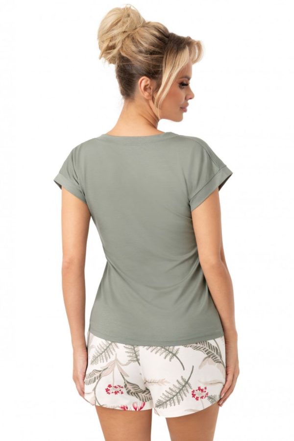 Green Pyjama in Women`s Pyjamas, Sleepwear Sets with Spandex and Viscose