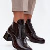 Red Heel Boots in Women`s Ankle Boots & Booties with Fabric, Warmers, Footbed, Upper Height and Heel Height