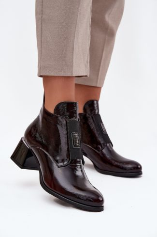 Red Heel Boots in Women`s Ankle Boots & Booties with Fabric, Warmers, Footbed, Upper Height and Heel Height