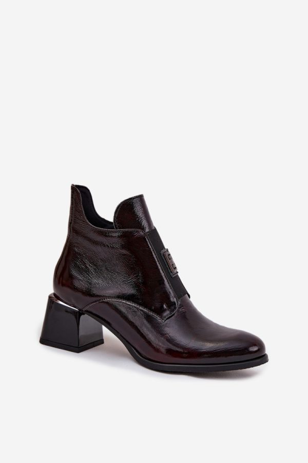 Red Heel Boots in Women`s Ankle Boots & Booties with Fabric, Warmers, Footbed, Upper Height and Heel Height