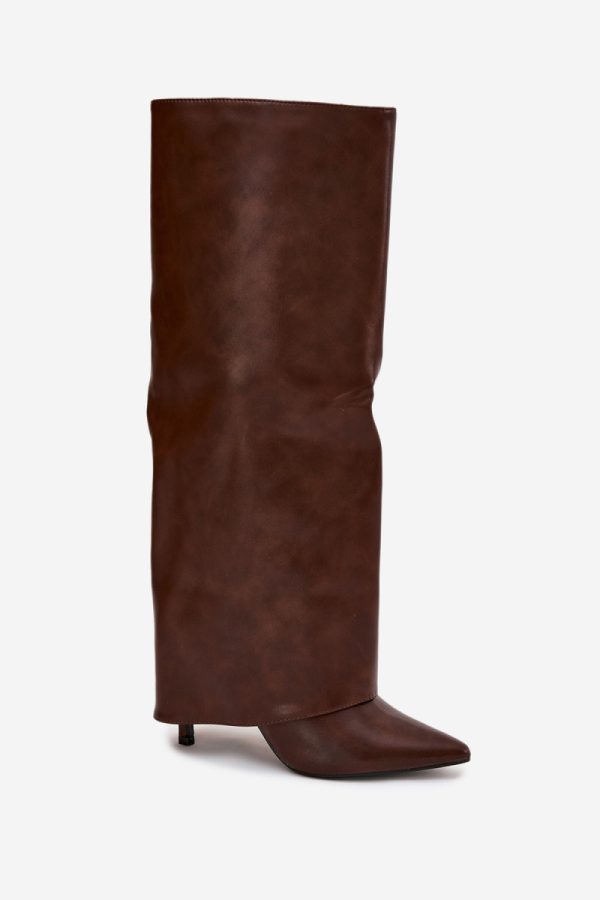 brown Heel boots model 218093 Step in style