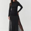 Black Long Dress...Spandex and Viscose