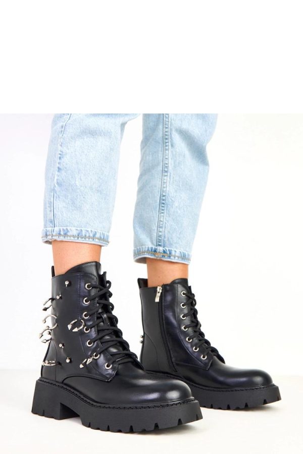 Black Bootie...Fabric, Footbed, Upper Height and Heel Height