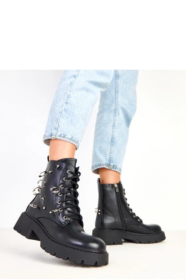 Black Bootie...Fabric, Footbed, Upper Height and Heel Height