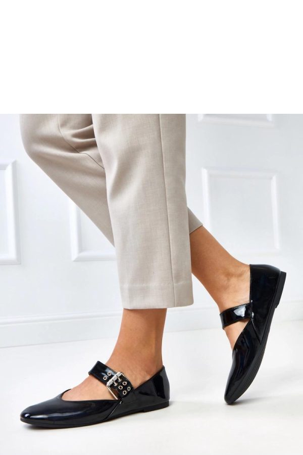 Black Ballet Flats...Fabric and Footbed