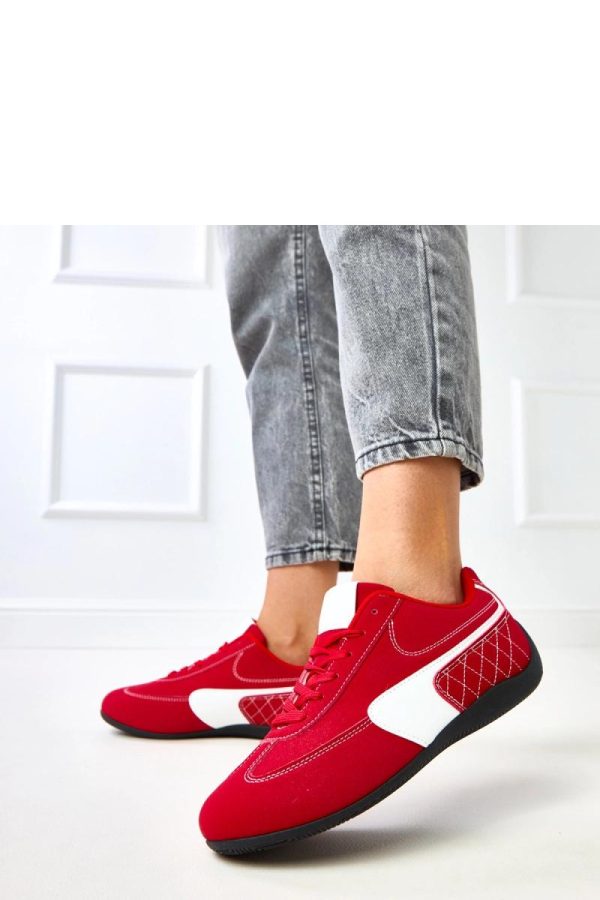 Red Sport Shoes...Fabric and Footbed