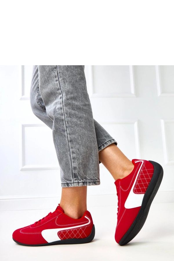 Red Sport Shoes...Fabric and Footbed