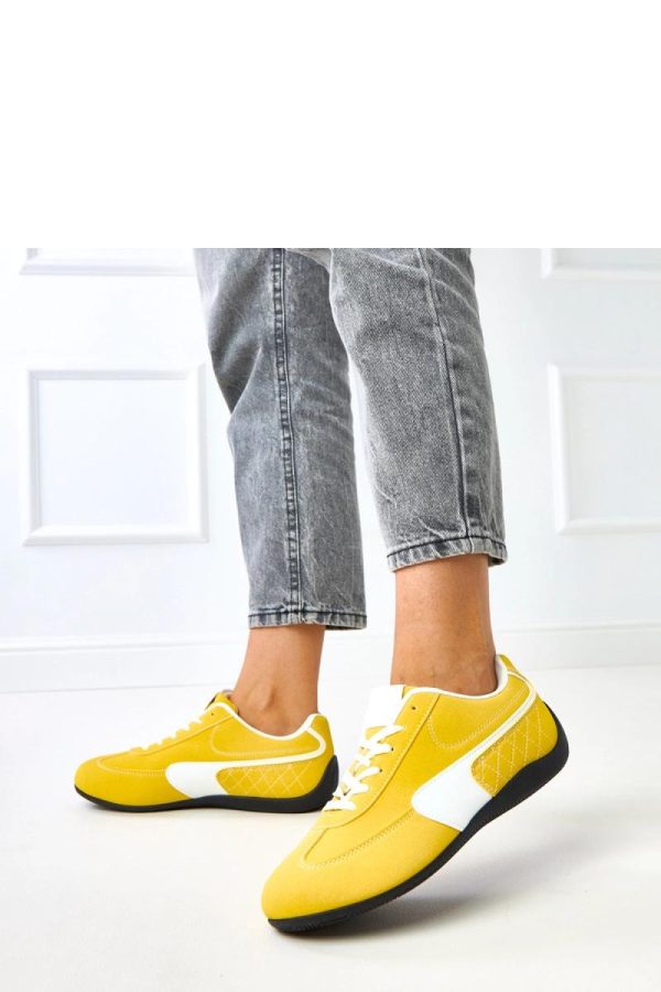 Yellow Sport Shoes...Fabric and Footbed