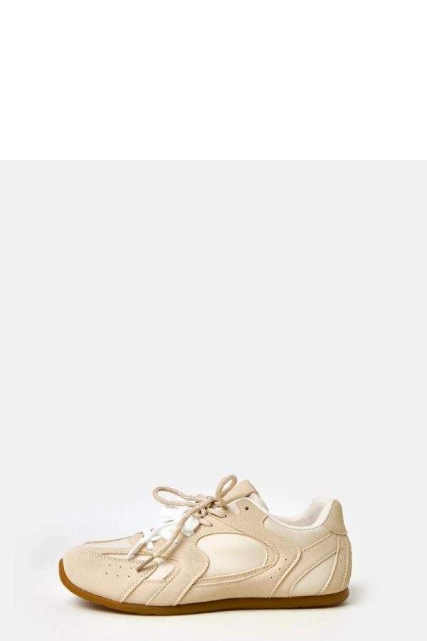 Beige Sport Shoes...Fabric and Footbed