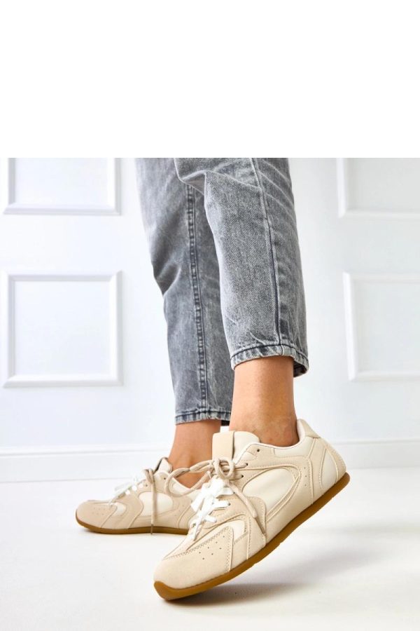 Beige Sport Shoes...Fabric and Footbed