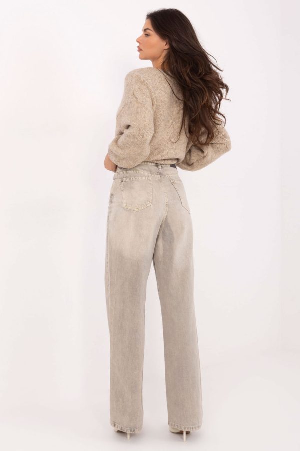 Beige Jeans in Pants, Trousers, Shorts with Cotton