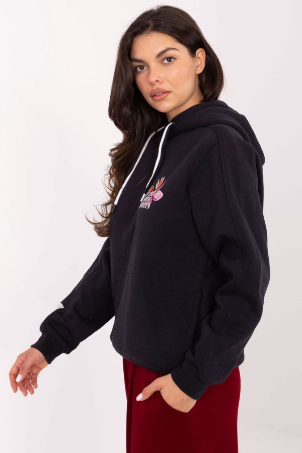 Grey Sweatshirt in Sweatshirts For Women with Cotton and Polyester