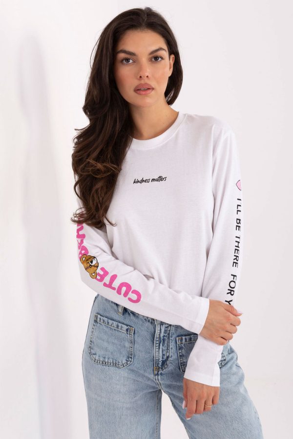 White Blouse in Women`s Blouses, Tunics with Cotton