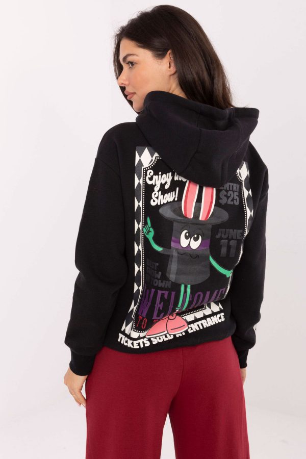 Grey Sweatshirt in Sweatshirts For Women with Cotton and Polyester