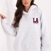 Grey Sweatshirt in Sweatshirts For Women with Cotton and Polyester