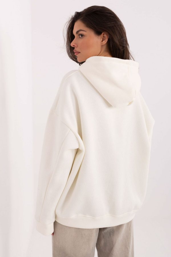 Beige Sweatshirt in Sweatshirts For Women with Cotton and Polyester