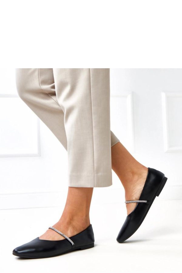 Black Ballet Flats....Fabric and Footbed