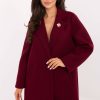 Red Coat in Women`s Coats, Jackets with Spandex, Polyester and Viscose