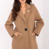 Brown Coat in Women`s Coats, Jackets of Spandex, Polyester and Viscose for Adult Women from Oomph! 218412