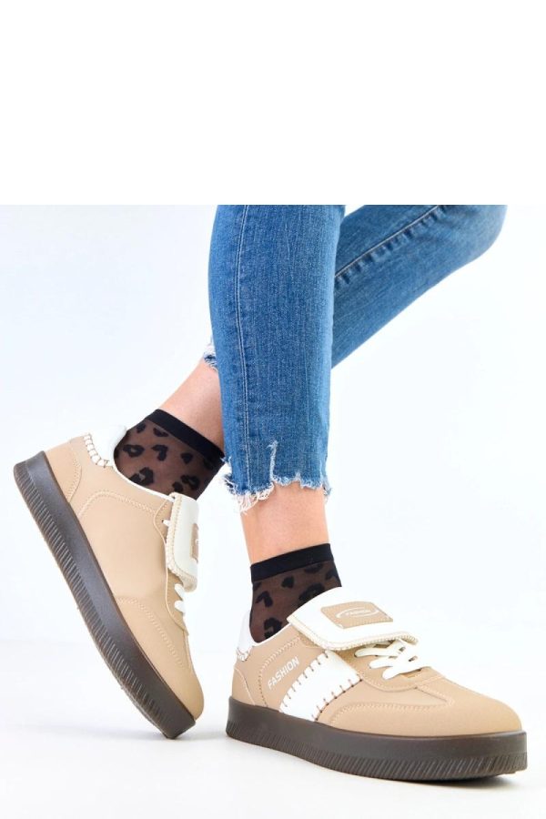 Brown Sport Shoes in Women`s Athletic Shoes, Trainers, Sneakers with Fabric, Footbed and Platform Height