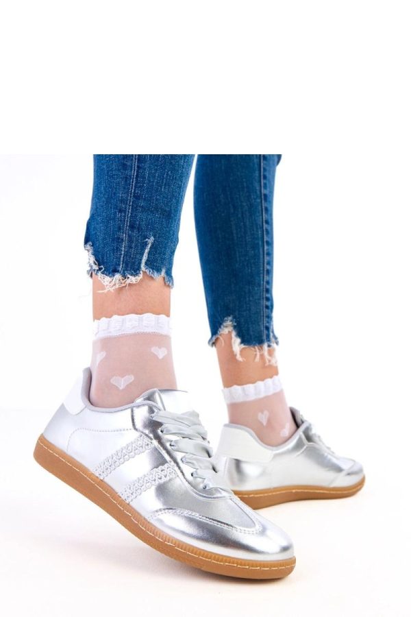 Grey Sport Shoes....Fabric, Footbed and Sole Height