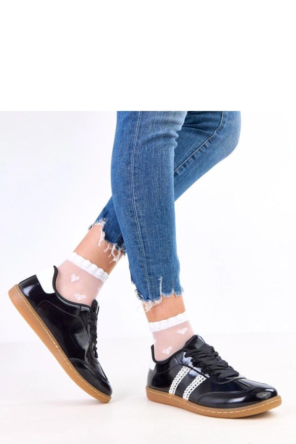 Black Sport Shoes in Women`s Athletic Shoes, Trainers, Sneakers with Fabric, Footbed and Sole Height