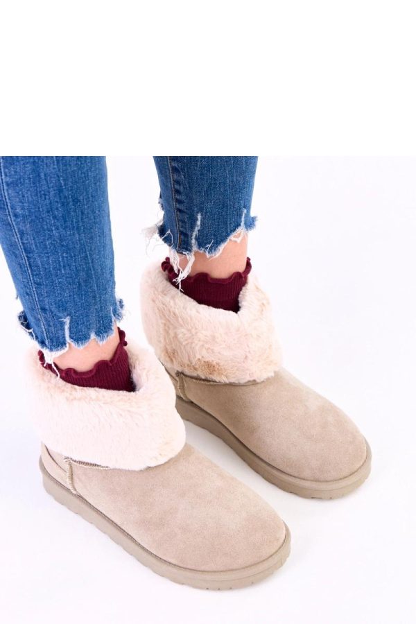 Green Snow Boots.Fabric, Footbed and Platform Height