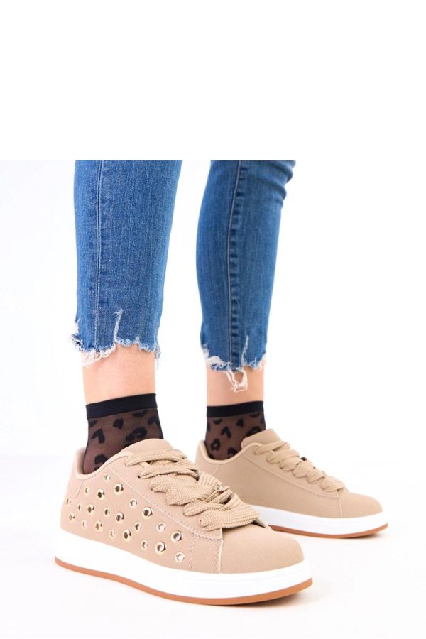 Brown Sport Shoes...Fabric, Footbed and Platform Height