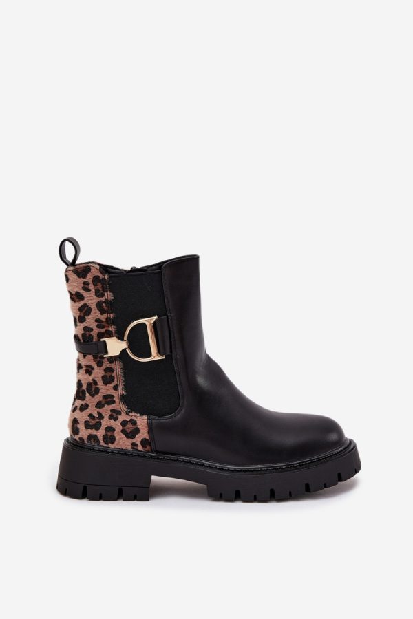 Black Jodhpur Boot in Women`s Ankle Boots & Booties with Fabric, Warmers, Footbed, Upper Height, Heel Height and Platform Height