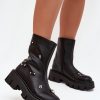 1094817.jpg Black Boots in Women`s Ankle Boots & Booties with Fabric, Warmers, Footbed, Upper Height, Heel Height and Platform Height
