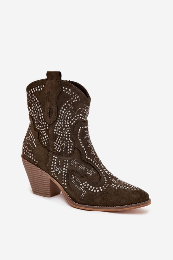 green Heel boots model 218511 Step in style