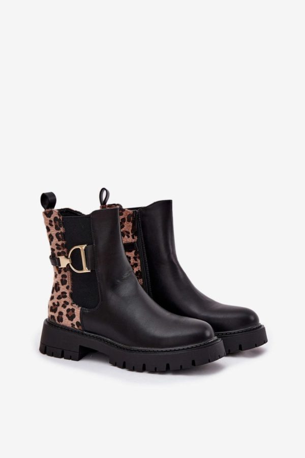 Black Jodhpur Boot in Women`s Ankle Boots & Booties with Fabric, Warmers, Footbed, Upper Height, Heel Height and Platform Height