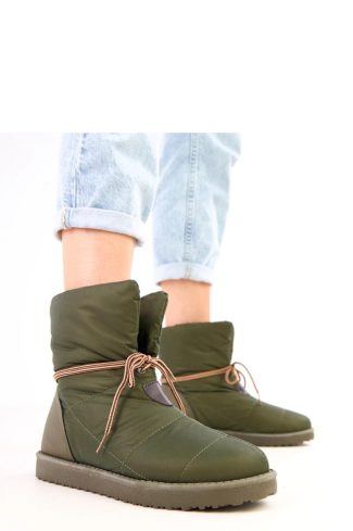 1094896 Green Snow Boots..Fabric, Footbed and Sole Height