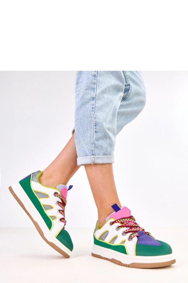 Green Sport Shoes....Fabric, Footbed and Platform Height