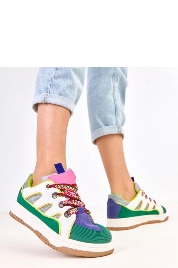 Green Sport Shoes....Fabric, Footbed and Platform Height