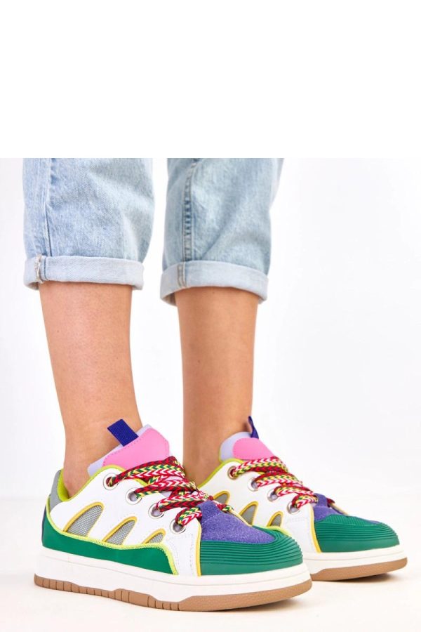 Green Sport Shoes....Fabric, Footbed and Platform Height