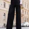 1095072 Black Women Trousers in Pants, Trousers, Shorts with Spandex and Viscose