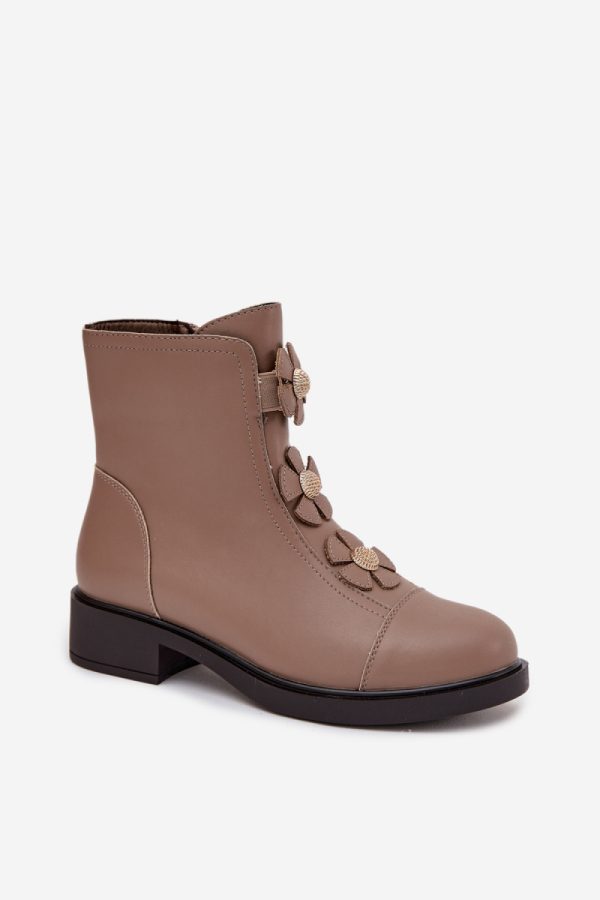 beige Boots model 218706 Step in style
