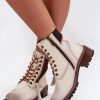 Beige Boots in Women`s Ankle Boots & Booties with Fabric, Warmers, Footbed, Upper Height and Heel Height