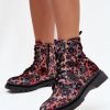 Multicolor Boots in Women`s Ankle Boots & Booties with Fabric, Warmers, Footbed, Upper Height and Heel Height