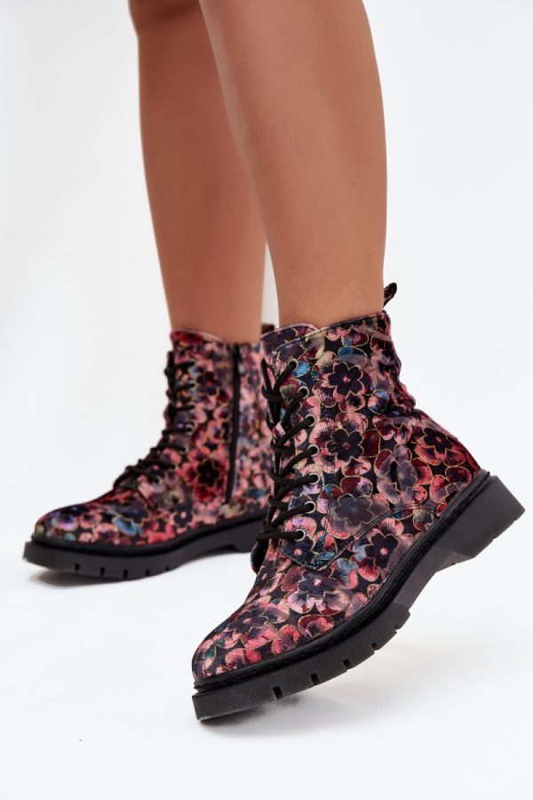 Multicolor Boots in Women`s Ankle Boots & Booties with Fabric, Warmers, Footbed, Upper Height and Heel Height