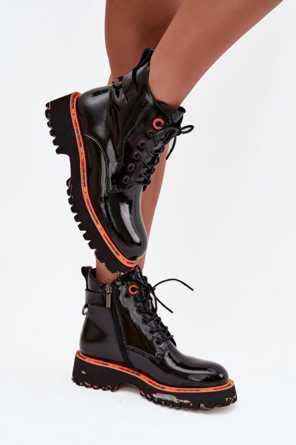 Black Boots in Women`s Ankle Boots & Booties with Fabric, Warmers, Footbed, Upper Height and Heel Height