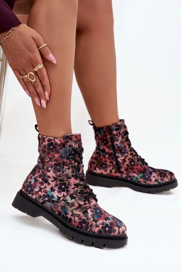 Multicolor Boots in Women`s Ankle Boots & Booties with Fabric, Warmers, Footbed, Upper Height and Heel Height