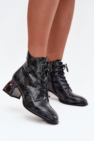 1095502.jpg Grey Heel Boots in Women`s Ankle Boots & Booties with Fabric, Warmers, Footbed, Upper Height and Heel Height