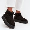 Black Snow Boots in Women`s Ankle Boots & Booties with Fabric, Warmers, Footbed, Upper Height and Platform Height