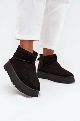 1095547.jpg Black Snow Boots in Women`s Ankle Boots & Booties with Fabric, Warmers, Footbed, Upper Height and Platform Height