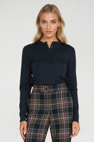 navy blue Blouse model 218902 Nife