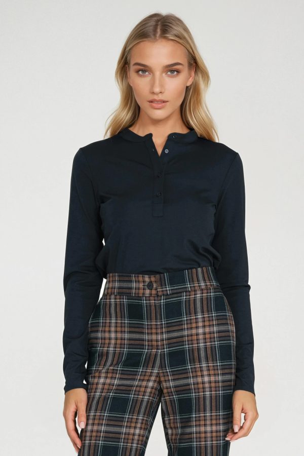 navy blue Blouse model 218902 Nife
