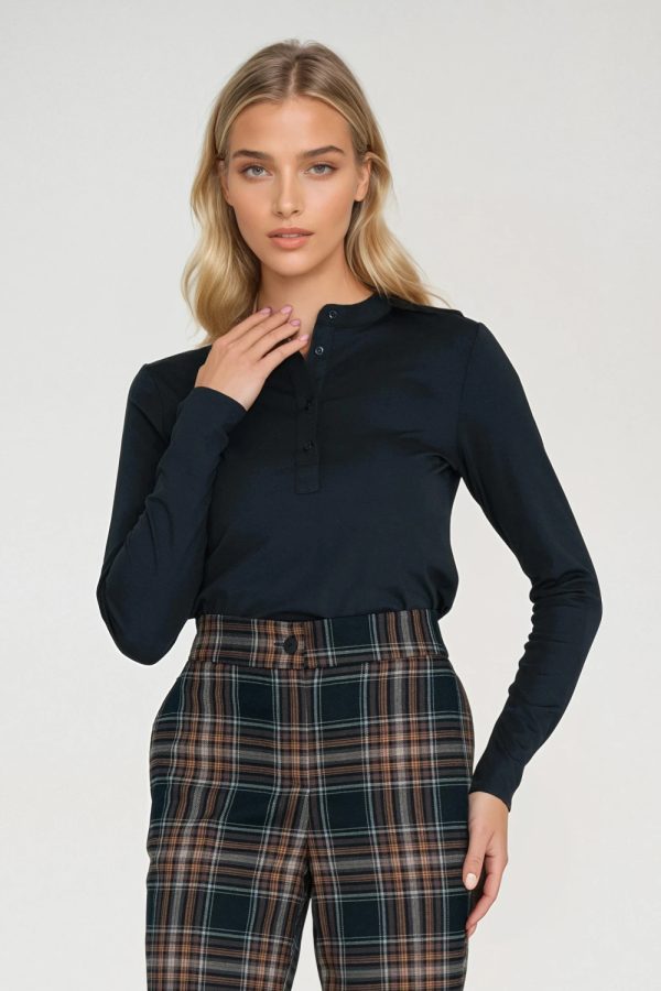 navy blue Blouse model 218902 Nife